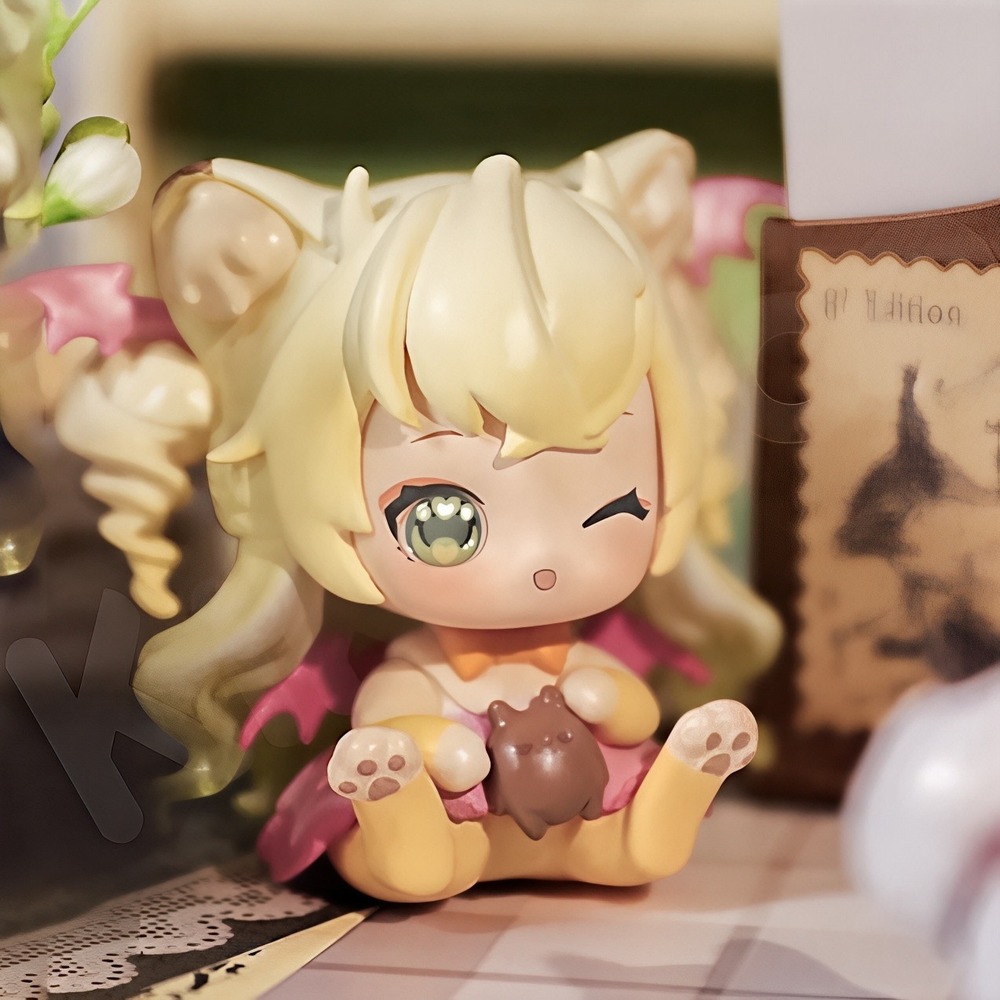 Sweet Emilya Cat Moni Kitten Office Little Bat Mint Blind Box Confirmed Figure